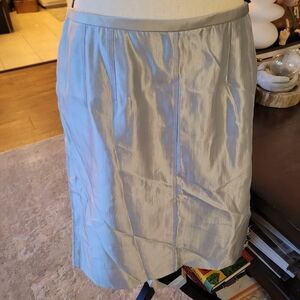 Dolce & Gabbana Shimmering Gray Pencil Skirt